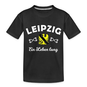 Zuhause im Osten - Kinder Premium Bio T-Shirt - Schwarz - Vorne