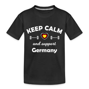 The Germany Supporters - Kids' Premium Organic T-Shirt - black - Front