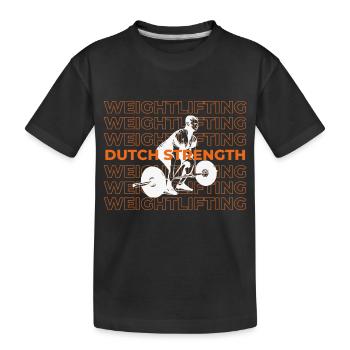 Haltérophilie néerlandaise - T-shirt bio Premium Enfant - noir - Devant