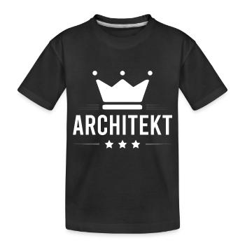 Architekt Beruf - Kinder Premium Bio T-Shirt - Schwarz - Vorne