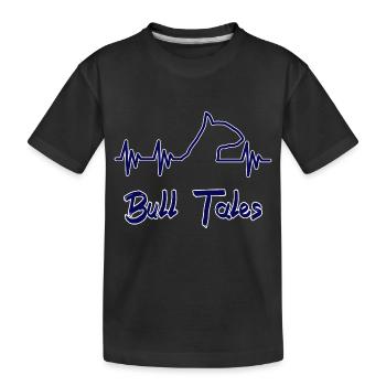 Bull Terrier by Ahapix - Kids' Premium Organic T-Shirt - black - Front