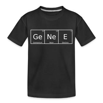 Nom du gène Prénom Chimie Tableau périodique Éléments - T-shirt bio Premium Enfant - noir - Devant
