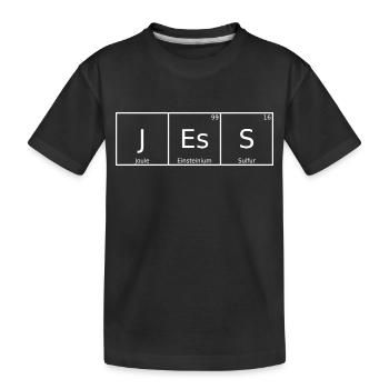 Jess Name Vorname Chemie Periodensystem Elemente - Kinder Premium Bio T-Shirt - Schwarz - Vorne