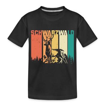 Black Forest Black Forest Girl Bollenhut Women - Kids' Premium Organic T-Shirt - black - Front