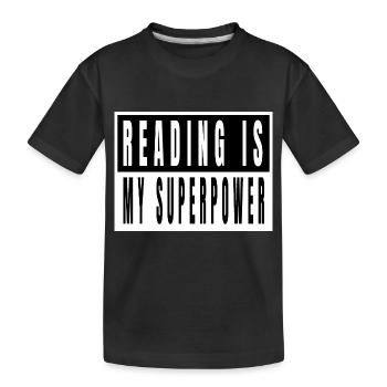 Déclaration de chemise de gardien de livre Nerd Geek - T-shirt bio Premium Enfant - noir - Devant