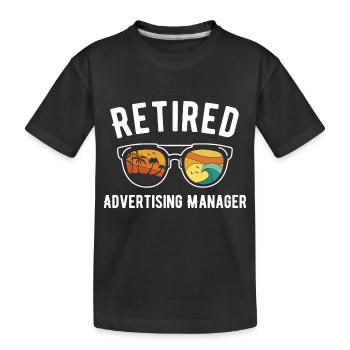 Lunettes de soleil pour la plage pour se détendre et - T-shirt bio Premium Enfant - noir - Devant