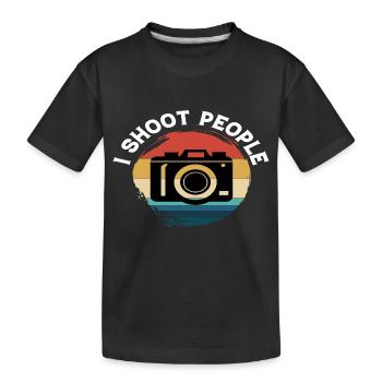 I shoot People - Kinder Premium Bio T-Shirt - Schwarz - Vorne