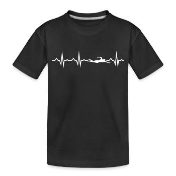 Nageurs Sports nautiques - T-shirt bio Premium Enfant - noir - Devant