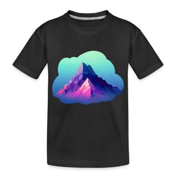 Randonnée en montagne Randonnées en montagne Randonnées Randonnées en montagne Randonnées - T-shirt bio Premium Enfant - noir - Devant