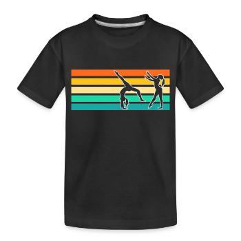 Gymnastics Gymnastics Gymnasts - Kids' Premium Organic T-Shirt - black - Front