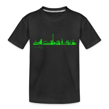 Düsseldorf Allemagne skyline panorama urbain allemagne - T-shirt bio Premium Enfant - noir - Devant