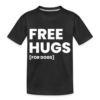 Hund Dog - Kinder Premium Bio T-Shirt - Schwarz - Vorne