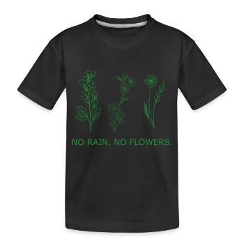 Flower Flower Plant - T-shirt bio Premium Enfant - noir - Devant