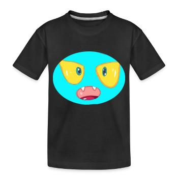Monster - Kinder Premium Bio T-Shirt - Schwarz - Vorne