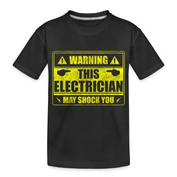 Electricité Profession Volt Blitz - T-shirt bio Premium Enfant - noir - Devant