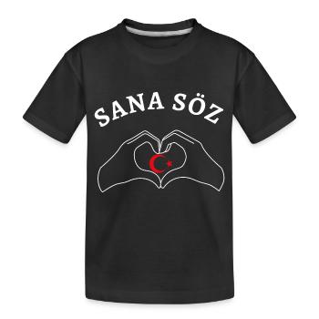 Je vous promets Turquie - T-shirt bio Premium Enfant - noir - Devant