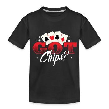 Joueur de poker casino texan hold’em poker - T-shirt bio Premium Enfant - noir - Devant