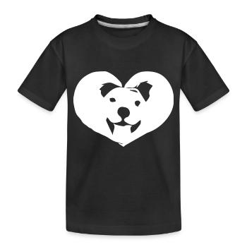 Hund Dog - Kinder Premium Bio T-Shirt - Schwarz - Vorne