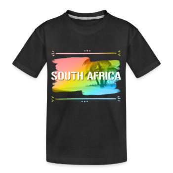 Afrique du Sud - T-shirt bio Premium Enfant - noir - Devant