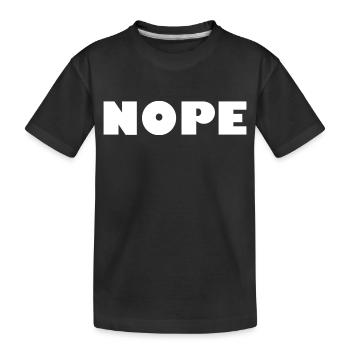 NON - T-shirt bio Premium Enfant - noir - Devant