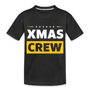 Équipage de Noël - T-shirt bio Premium Enfant - noir - Devant