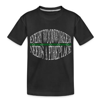 T-shirts de travail de charpentier Charpentier T-shirts drôles - T-shirt bio Premium Enfant - noir - Devant