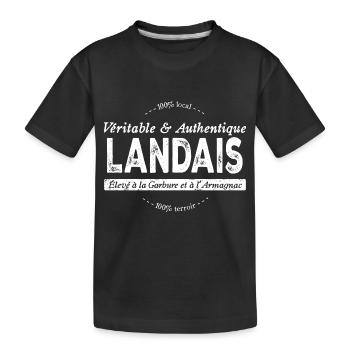 Landais des Landes - T-shirt bio Premium Enfant - noir - Devant