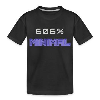 606 Minimal - Kinder Premium Bio T-Shirt - Schwarz - Vorne
