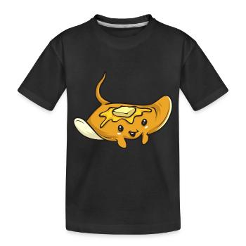 Raies pastenagues, raies manta, raies océaniques, raies - T-shirt bio Premium Enfant - noir - Devant