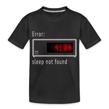Error - Kinder Premium Bio T-Shirt - Schwarz - Vorne