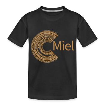 Pour Miel - T-shirt bio Premium Enfant - noir - Devant