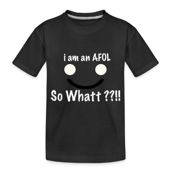 test - Kinder Premium Bio T-Shirt - Schwarz - Vorne
