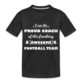 The footballers - Kids' Premium Organic T-Shirt - black - Front