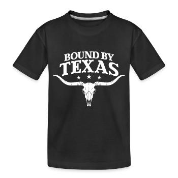 Gebunden durch Texas - Kinder Premium Bio T-Shirt - Schwarz - Vorne