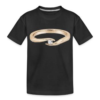 Ring - Kids' Premium Organic T-Shirt - black - Front