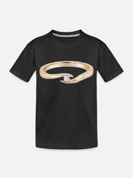 Ring - Kids' Premium Organic T-Shirt - black