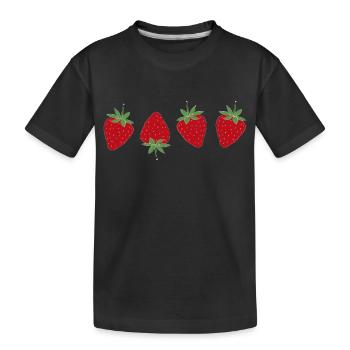 Fraise fraise - T-shirt bio Premium Enfant - noir - Devant
