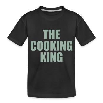 Le roi de la cuisine - T-shirt bio Premium Enfant - noir - Devant