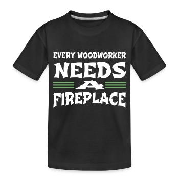 Idée actuelle Charpentier marteau-piqueur - T-shirt bio Premium Enfant - noir - Devant