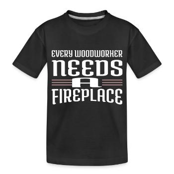 Meilleurs t-shirts de salle de bingo Hearbeat forestier - T-shirt bio Premium Enfant - noir - Devant