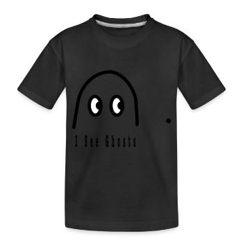 I See Ghosts - Kids' Premium Organic T-Shirt - black - Front