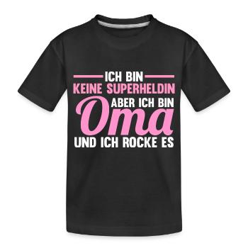 Großmutter Oma - Kinder Premium Bio T-Shirt - Schwarz - Vorne