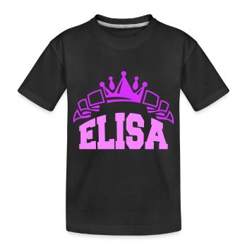 TEST ELISA - T-shirt bio Premium Enfant - noir - Devant