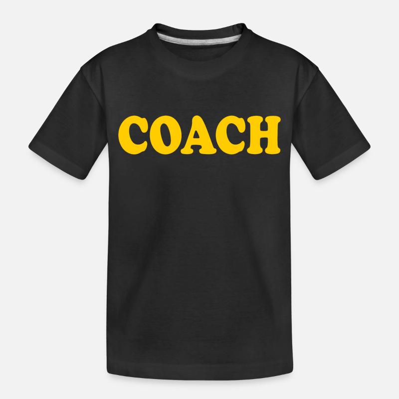 Coach - Kinder Premium Bio T-Shirt - Schwarz