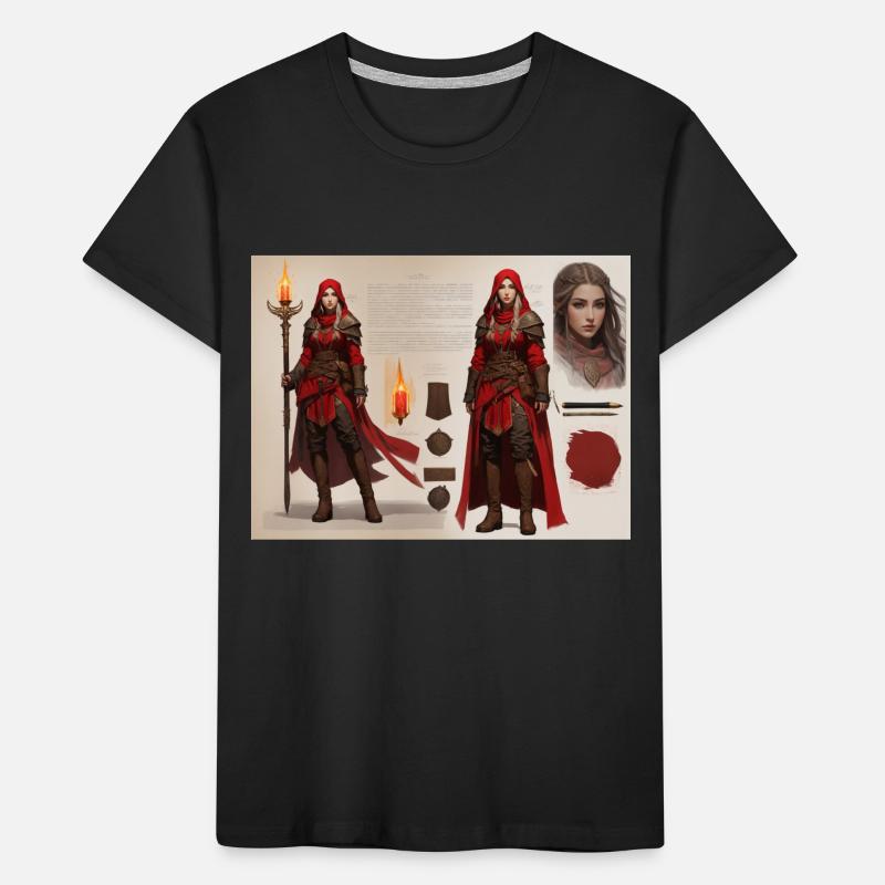 Rotkäppchen-Mädchen Kinder Premium Bio T-Shirt