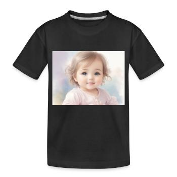 Bekleidung für Jungen - Kinder Premium Bio T-Shirt - Schwarz - Vorne