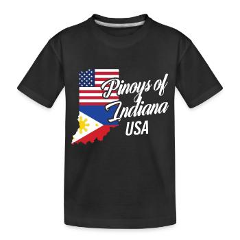 Philippins par Indiana Design pour Proud Fil-Ams - T-shirt bio Premium Enfant - noir - Devant