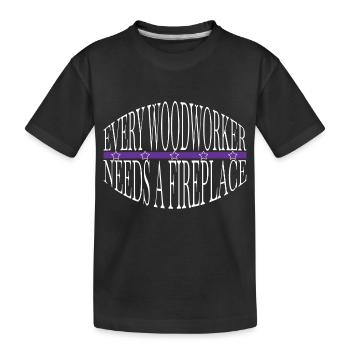 Mason Tools présente Carpenter Joke Lumber - T-shirt bio Premium Enfant - noir - Devant