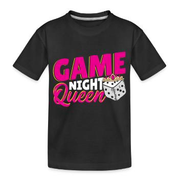 Board Games Game Board Gift - Kids' Premium Organic T-Shirt - black - Front
