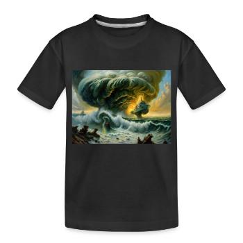 Zorn der Natur #5 - Kinder Premium Bio T-Shirt - Schwarz - Vorne